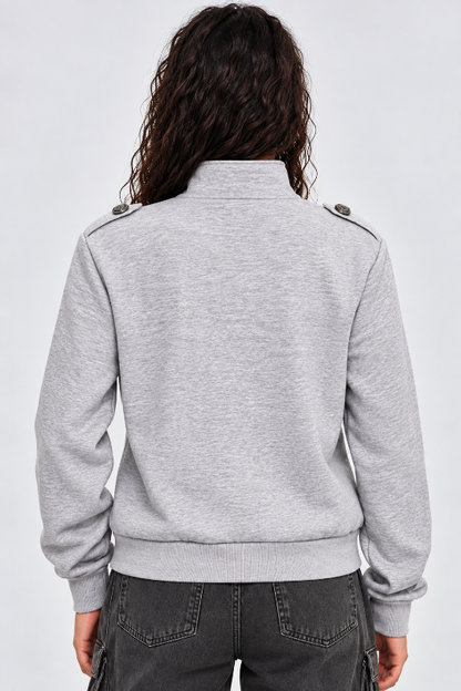 Women's Imperial Zip Up Long Sleeve Jacket