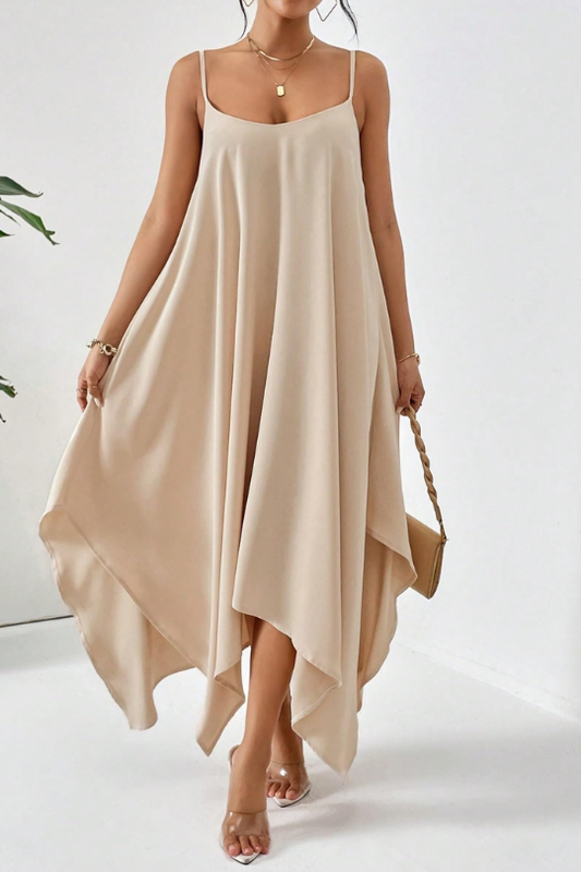Solaria Layered Scoop Midi Cami Dress