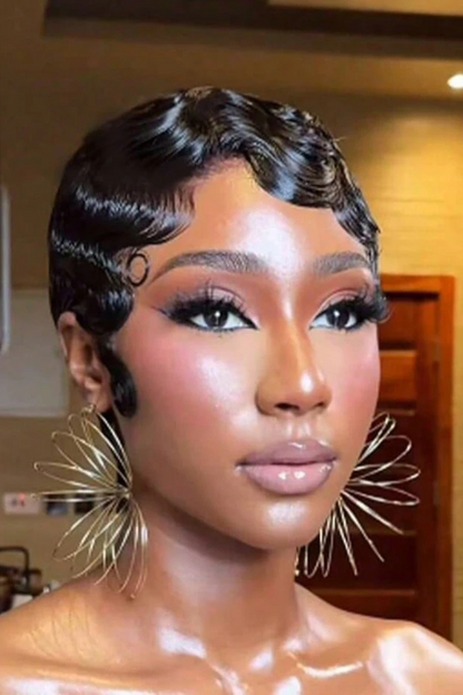 Woman's Ready To Go Deep Finger Wave Wig
