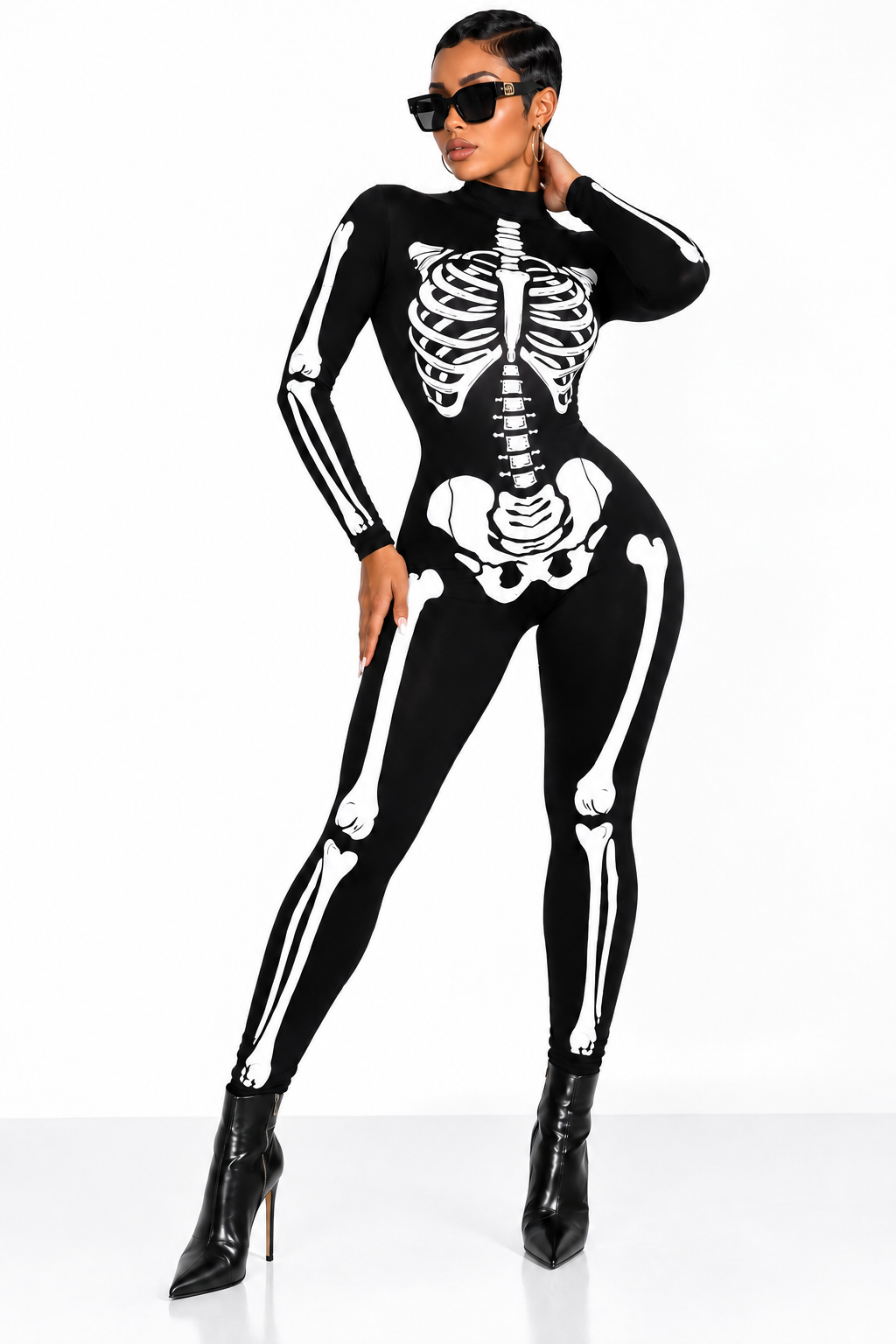 Women’s After Dark Glow Skull Jumpsuit