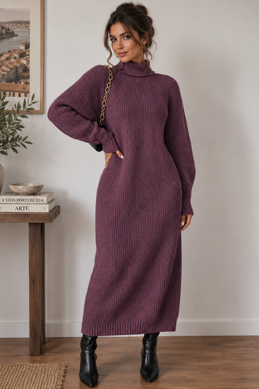 Women’s After Hours High-Neck Sweater Dress