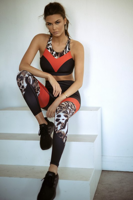 Women's Cheetah Print Activewear Set