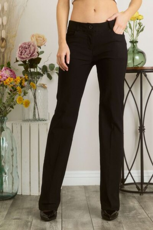 Women's Classic Black Suit Pants