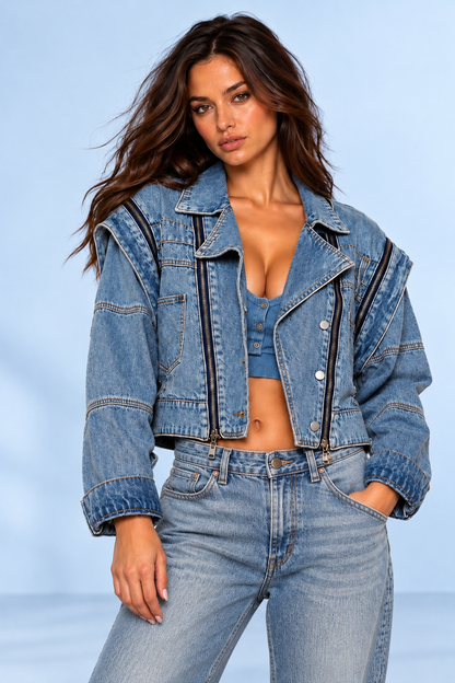 Women’s Double Take Convertible Denim Jacket