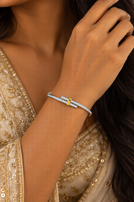 Women’s Double Take Two-Tone CZ Bracelet