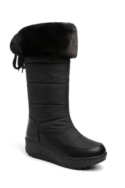 Women's Fashion Waterproof Platform Wedge Boots