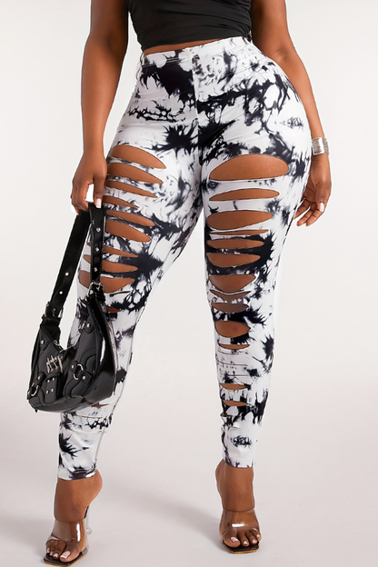 Women's Plus Size Stretchy High-Waisted Pants