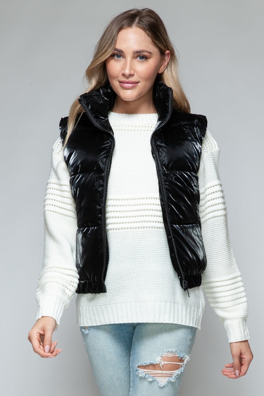 Women's Preppy Sleeveless Quilted Vest