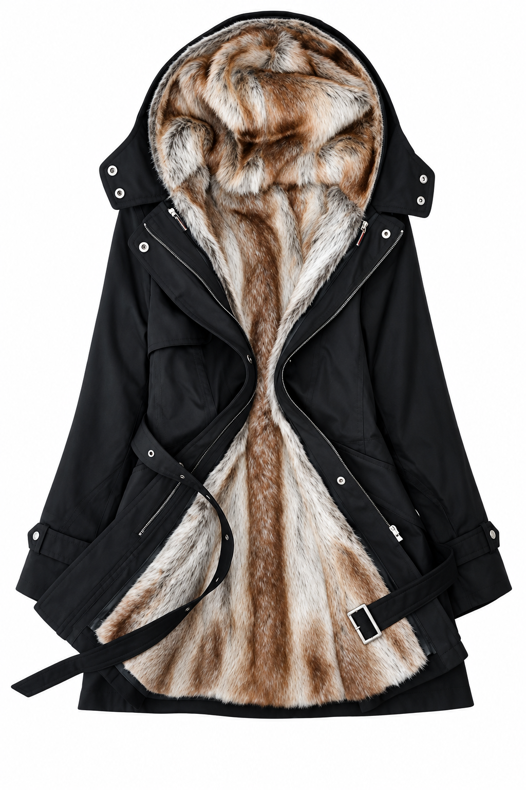 Chaqueta con capucha de tamaño completo de Ivy Lane con forro desmontable (se puede usar en tres ocasiones)