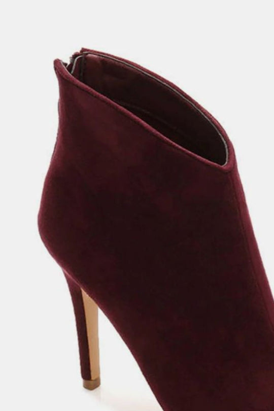 Fashion Suede Stiletto Ankle Booties