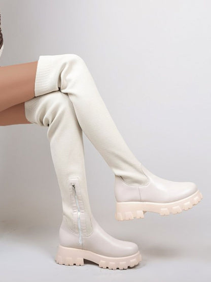 Women's Platform Leg Warmer Boots