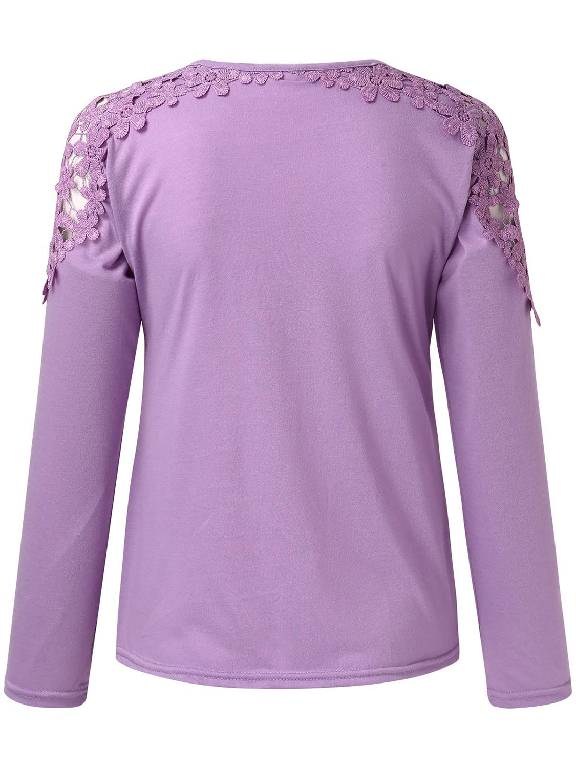 Camiseta de manga larga con cuello redondo y corte de tamaño completo