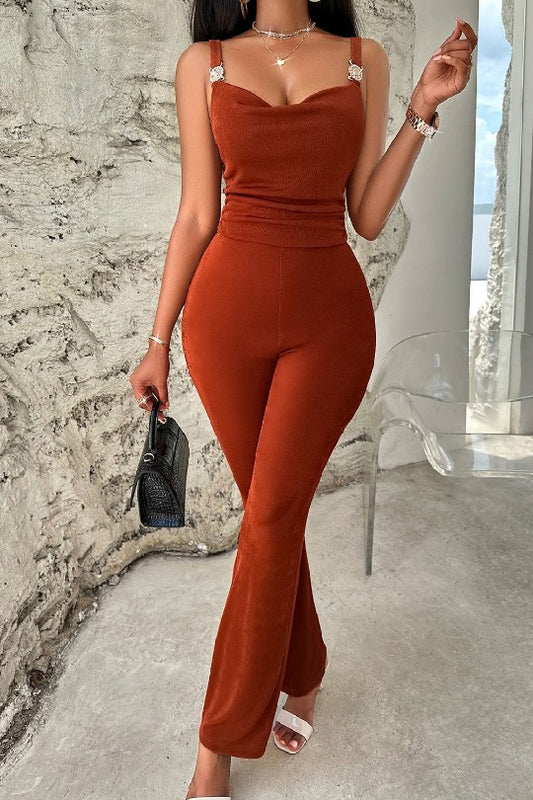 Sleek Sleeveless One Piece Jumpsuit