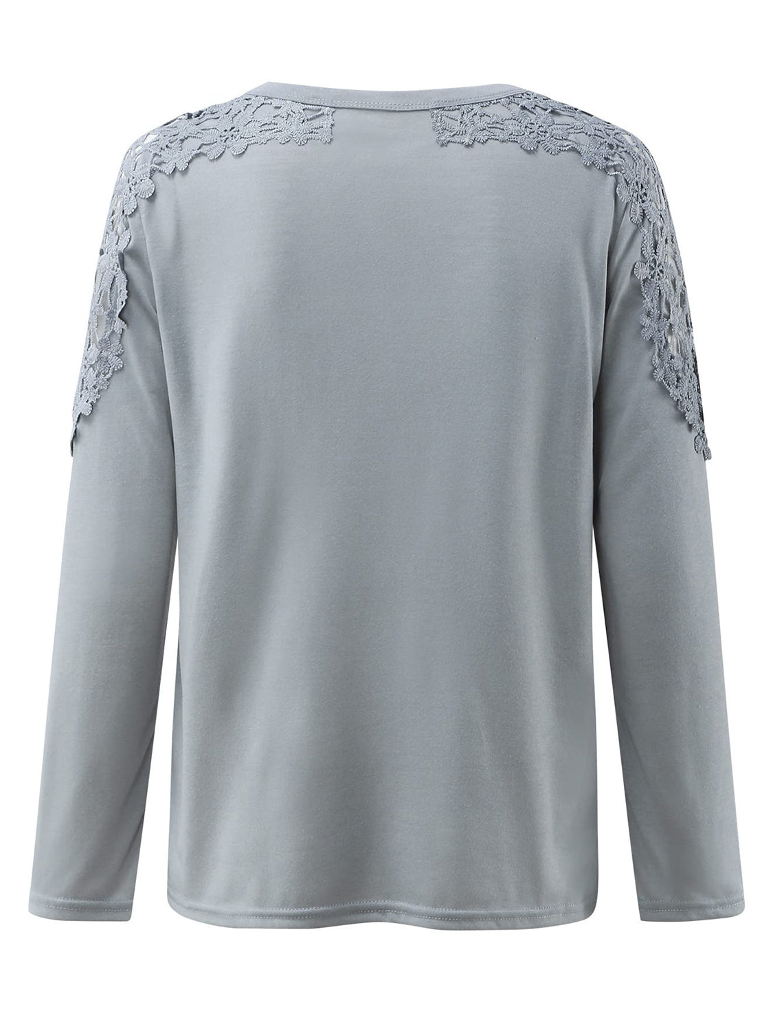 Camiseta de manga larga con cuello redondo y corte de tamaño completo