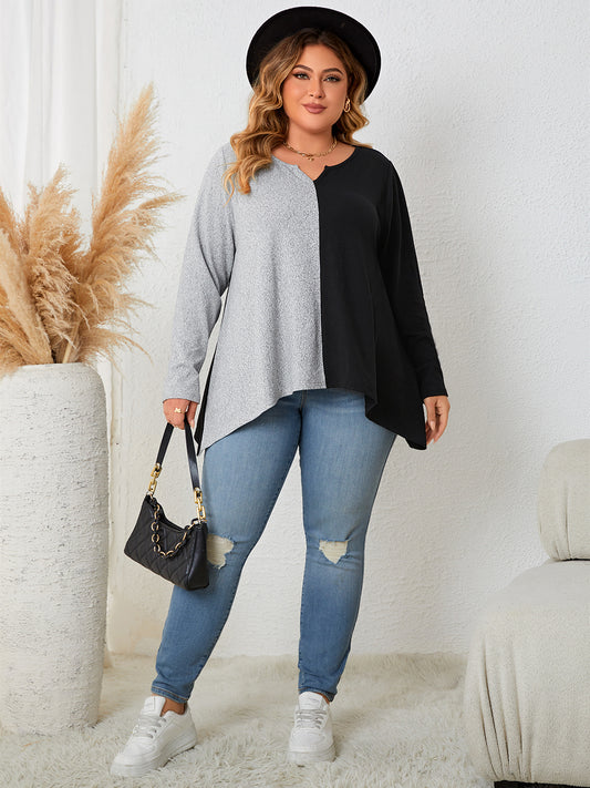 Women’s Honey Kiss Notched Neck Top