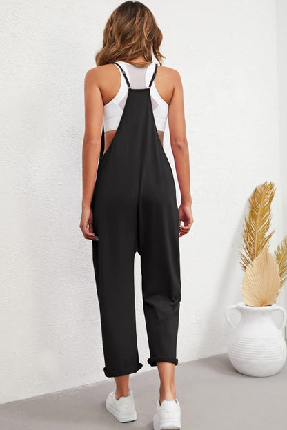 Adjustable Spaghetti Strap Straight Leg Jumpsuit