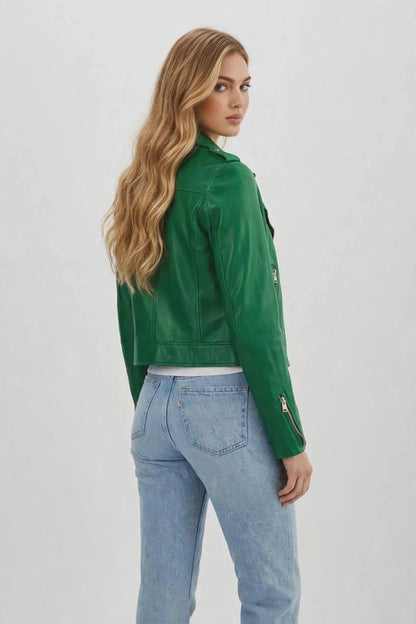 Forest Rider Leather Moto Jacket