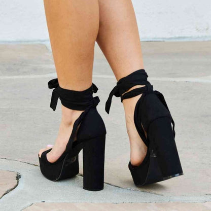 Contessa Platform Lace Up Heels