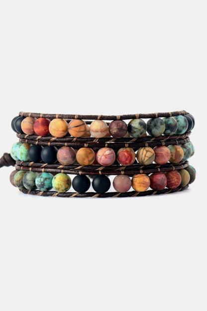 Triple Layer Beaded Bracelet