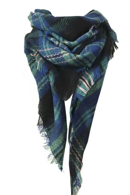 Plaid Featherlight Cashmere Scarf