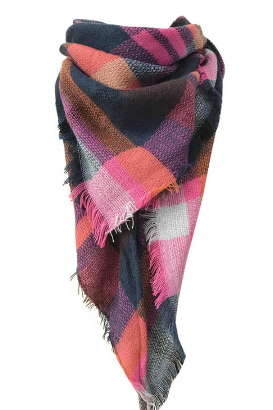 Plaid Featherlight Cashmere Scarf