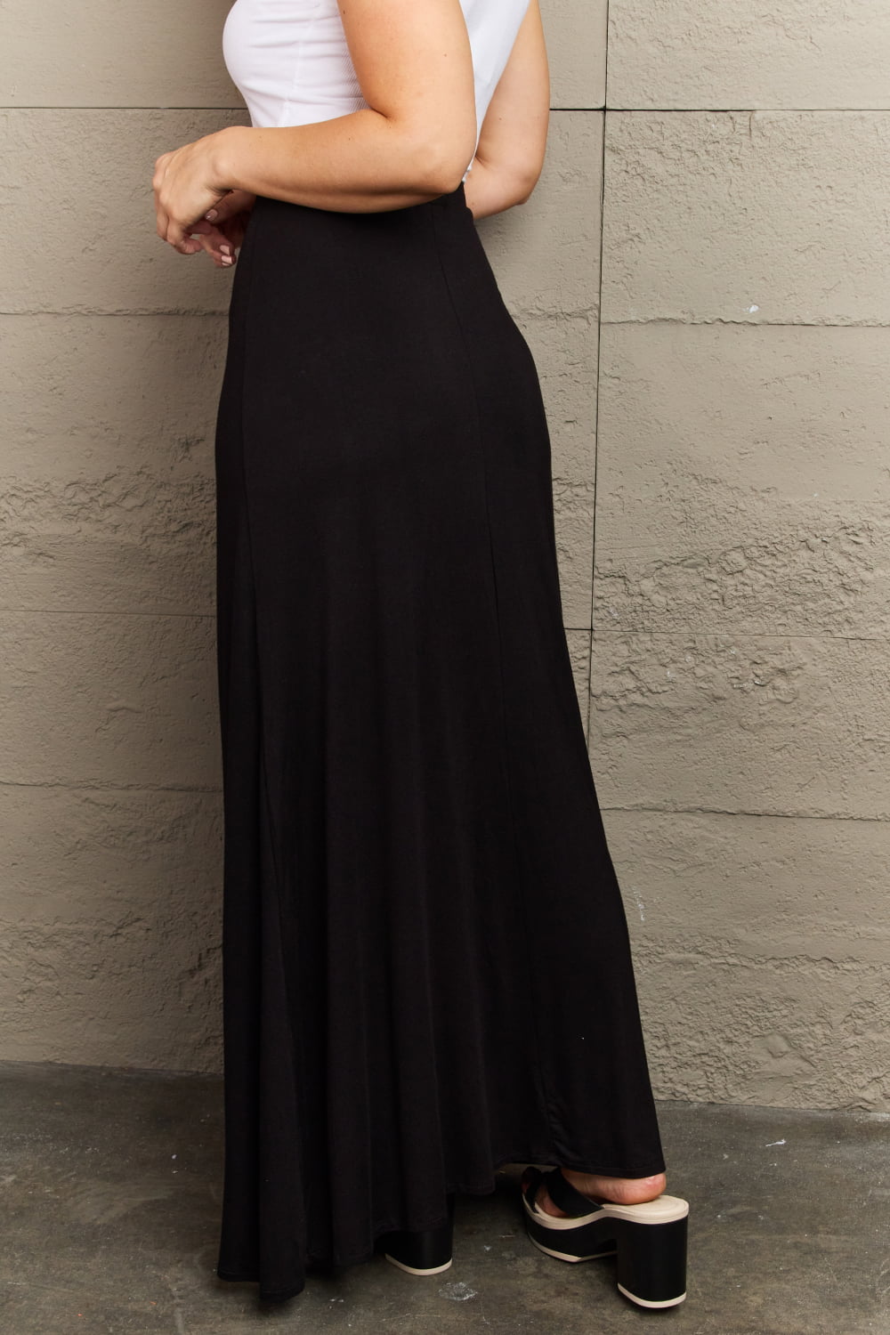 Culture Long Flare Maxi Skirt