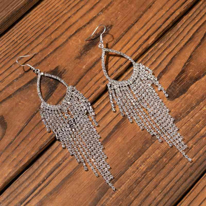 Dazzling Rhinestone Dangle Earrings