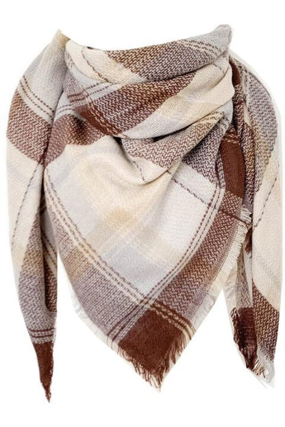 Plaid Featherlight Cashmere Scarf