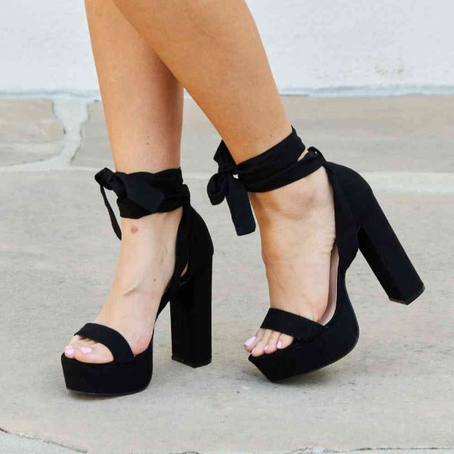 Contessa Platform Lace Up Heels