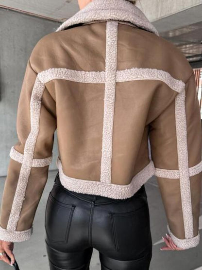 Soft Leather Buckle Detail Jacket