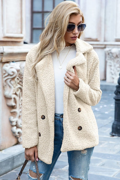 Get Ready Sherpa Lapel Coat