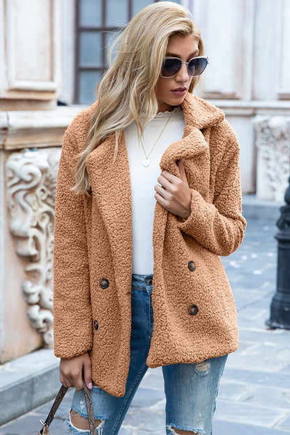 Get Ready Sherpa Lapel Coat