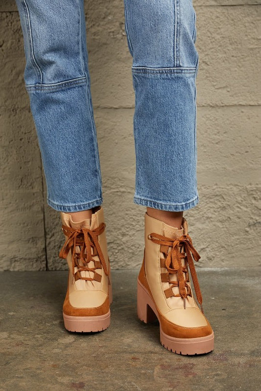 Women's Lux Lace Up Ankle Booties