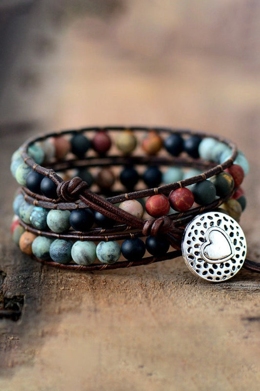 Triple Layer Beaded Bracelet