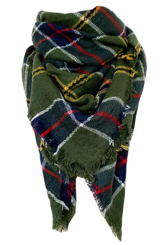 Plaid Featherlight Cashmere Scarf