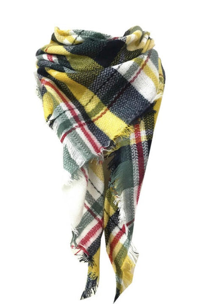 Plaid Featherlight Cashmere Scarf