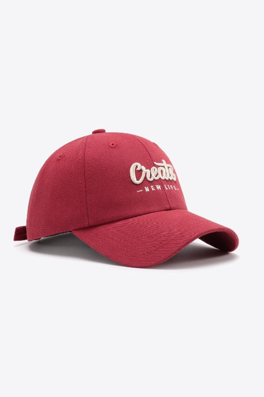 Adjustable Create New Life Baseball Cap