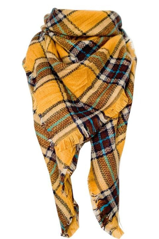 Plaid Featherlight Cashmere Scarf