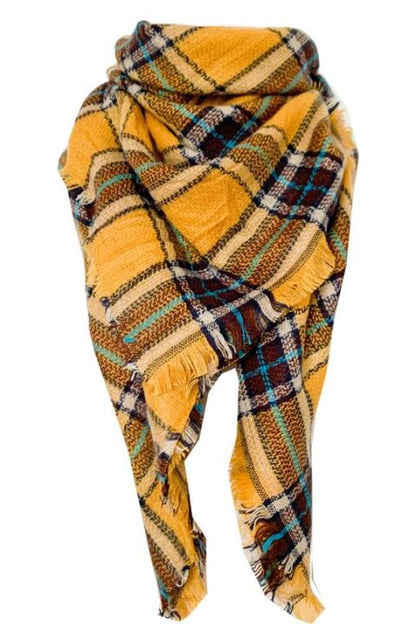 Plaid Featherlight Cashmere Scarf