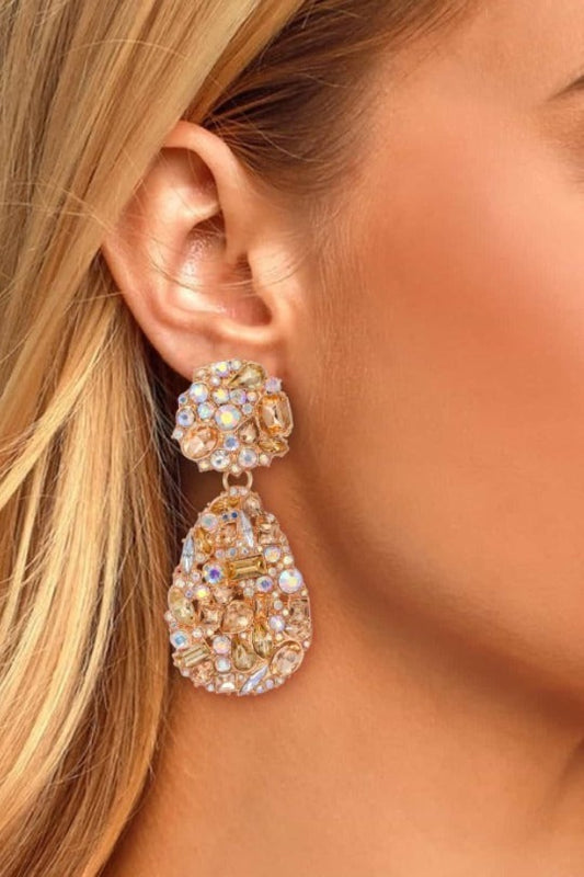 Elegant Tear Shaped Dangle Earrings