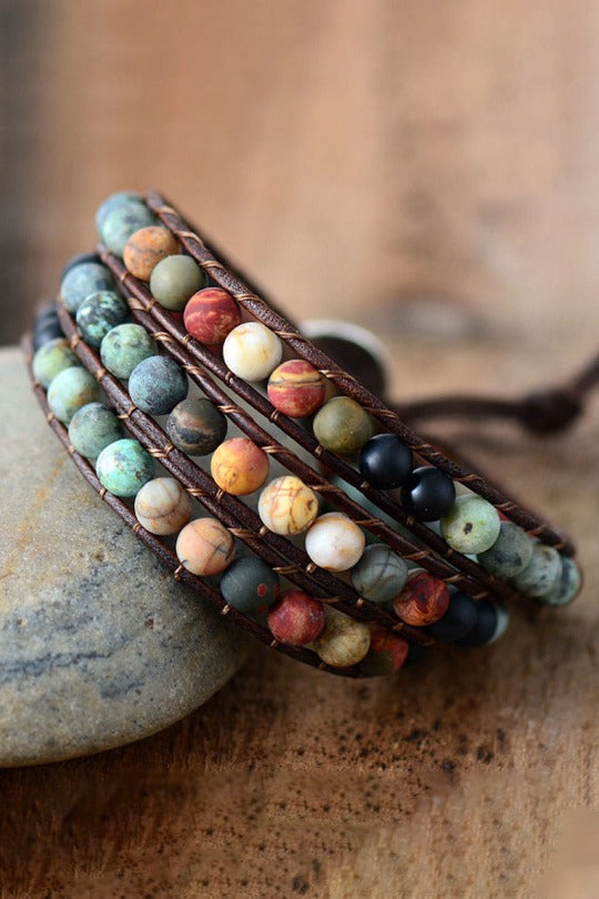 Triple Layer Beaded Bracelet