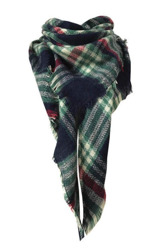 Plaid Featherlight Cashmere Scarf