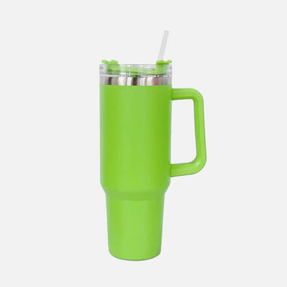 Stainless Steel Handle and Straw Tumbler