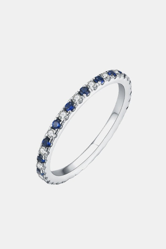 Moissanite Diamond Sapphire Rings