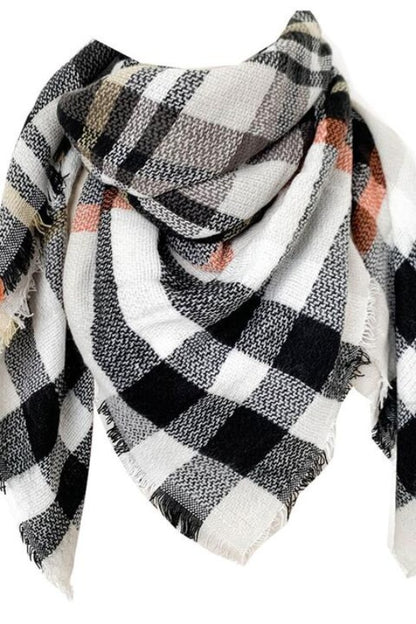 Plaid Featherlight Cashmere Scarf