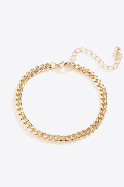 Gold Trinket Chain Link Bracelet