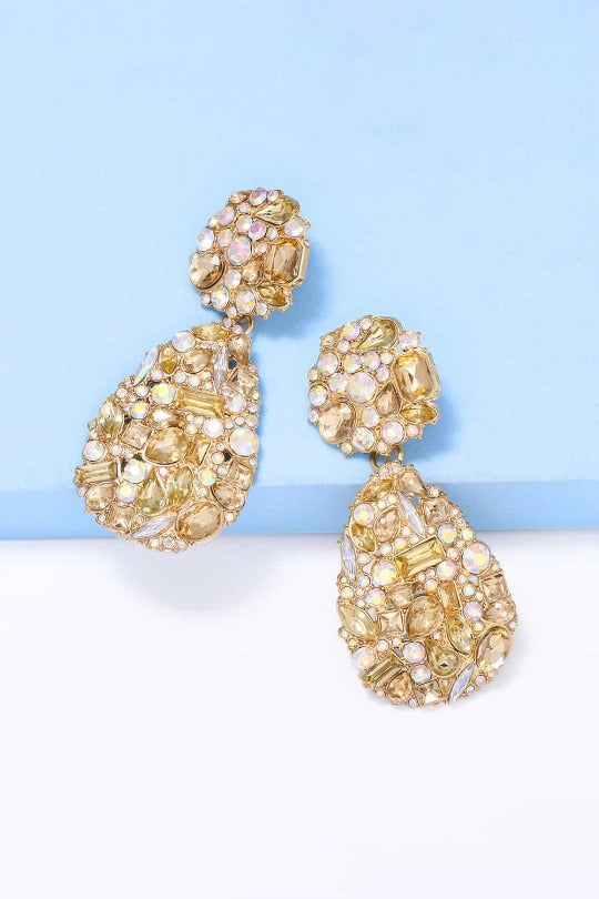 Elegant Tear Shaped Dangle Earrings