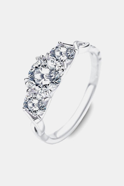 1 Carat Sterling Silver Diamond Ring