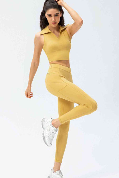 High Waist Slim Fit Sports Pants