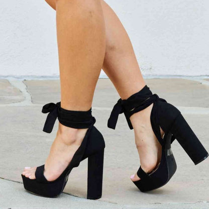 Contessa Platform Lace Up Heels